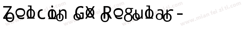 Zelcin GX Regular字体转换